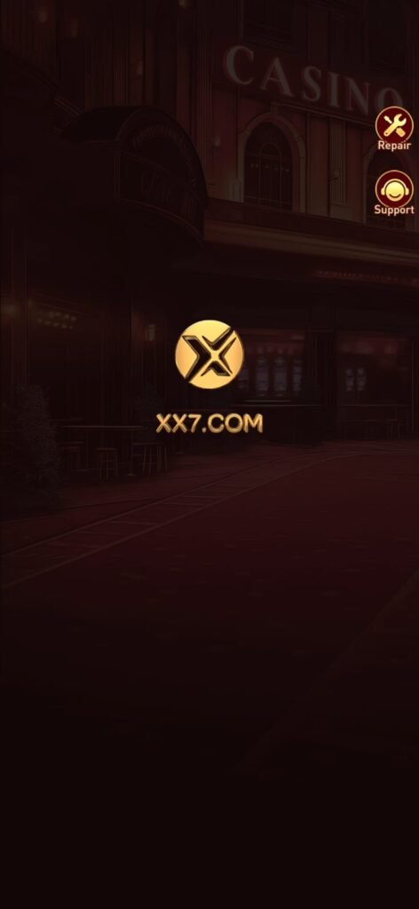 XX7 Game APK download screen on Android mobile device.