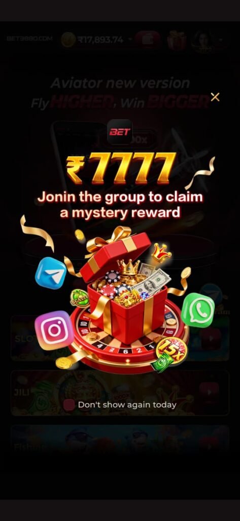 BET3880 mobile app home screen with login, registration and bonus offer banner